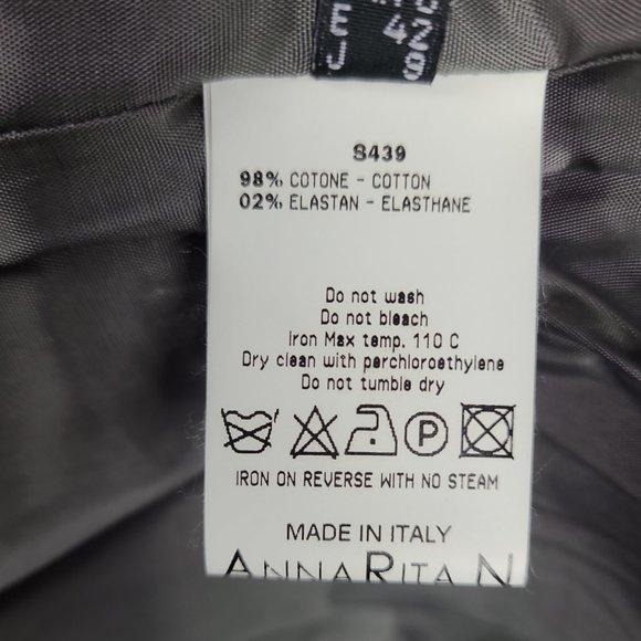 NWOT AnnaRita N Gray Olive Green Blazer Jacket Size 6 - Picture 12 of 12